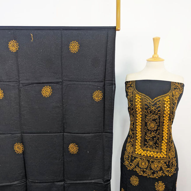Handmade Shadow + Mirror Work Lawn Shirt Dupatta 3Pc Unstitched