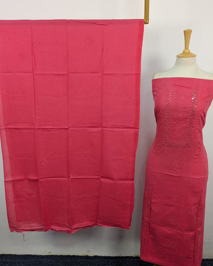 Handmade Shadow + Mirror Work Lawn Shirt Dupatta 3Pc Unstitched