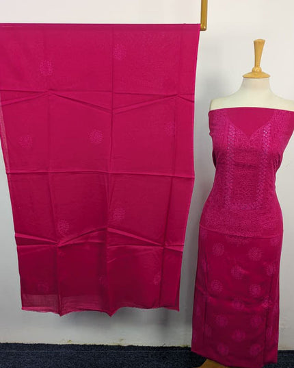Handmade Shadow + Mirror Work Lawn Shirt Dupatta 3Pc Unstitched