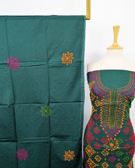 Handmade Multicolor Balochi Tanka + Mirror Work Lawn 3Pc Unstitched