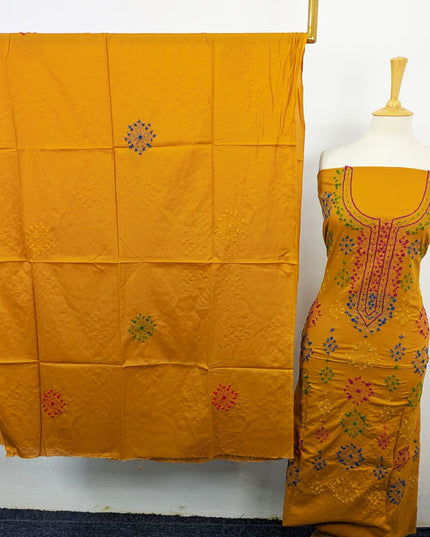 Lawn with Handmade Multicolor Balochi Tanka + Mirror Work 3Pc Unstitched