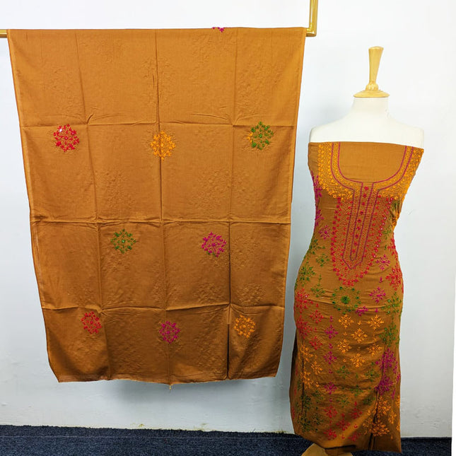 Handmade Multicolor Balochi Tanka + Mirror Work Lawn 3Pc Unstitched