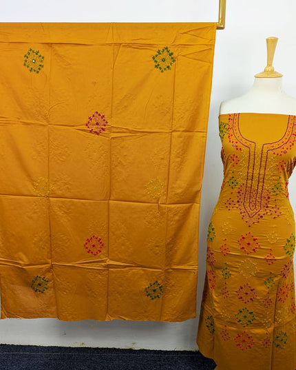 Lawn with Handmade Multicolor Balochi Tanka + Mirror Work 3Pc Unstitched