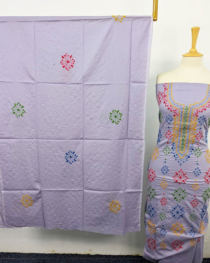 Lawn with Handmade Multicolor Balochi Tanka + Mirror Work 3Pc Unstitched