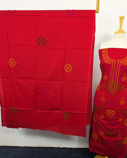 Lawn with Handmade Multicolor Balochi Tanka + Mirror Work 3Pc Unstitched