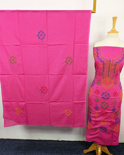 Lawn with Handmade Multicolor Balochi Tanka + Mirror Work 3Pc Unstitched