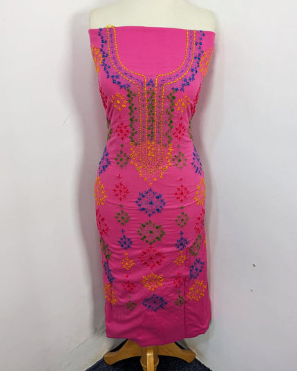 Lawn with Handmade Multicolor Balochi Tanka + Mirror Work 3Pc Unstitched