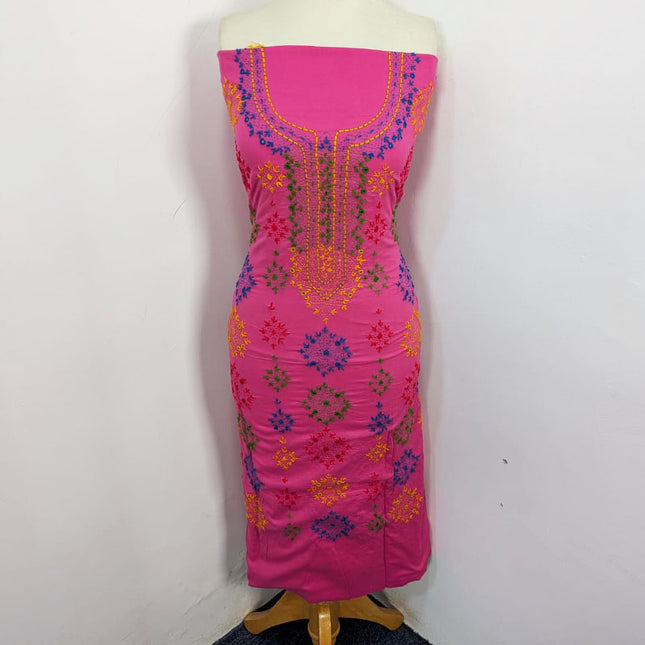 Lawn with Handmade Multicolor Balochi Tanka + Mirror Work 3Pc Unstitched