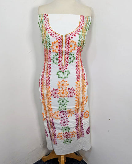 Lawn with Handmade Multicolor Balochi Tanka + Mirror Work 3Pc Unstitched