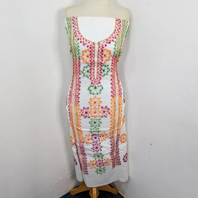 Lawn with Handmade Multicolor Balochi Tanka + Mirror Work 3Pc Unstitched