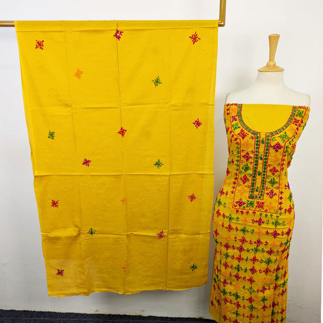 Fancy Handmade Multicolor Balochi Tanka + Mirror Work Lawn 3Pc Unstitched