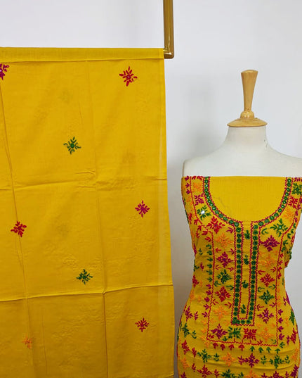 Fancy Handmade Multicolor Balochi Tanka + Mirror Work Lawn 3Pc Unstitched