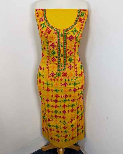 Fancy Handmade Multicolor Balochi Tanka + Mirror Work Lawn 3Pc Unstitched