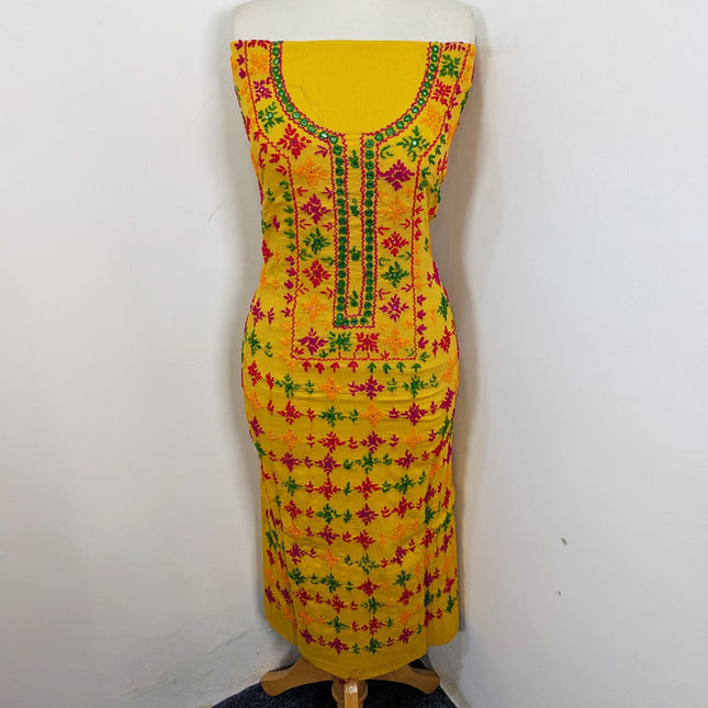 Fancy Handmade Multicolor Balochi Tanka + Mirror Work Lawn 3Pc Unstitched