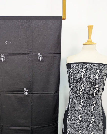 Handmade Full Jaal Shadow Work Lawn Shirt & Dupatta 3Pc Unstitched