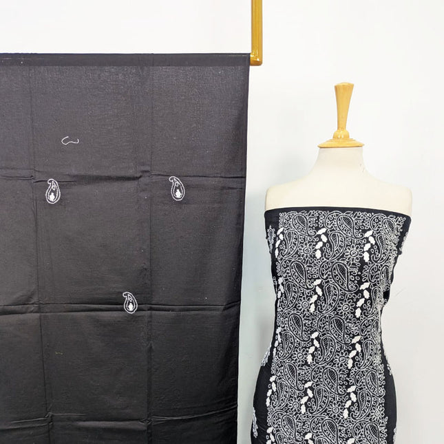 Handmade Full Jaal Shadow Work Lawn Shirt & Dupatta 3Pc Unstitched
