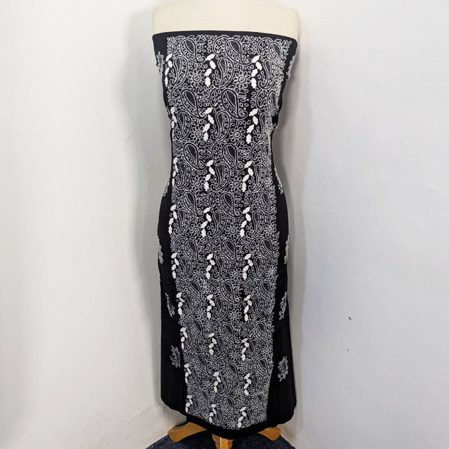 Handmade Full Jaal Shadow Work Lawn Shirt & Dupatta 3Pc Unstitched