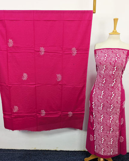 Handmade Full Jaal Shadow Work Lawn Shirt & Dupatta 3Pc Unstitched