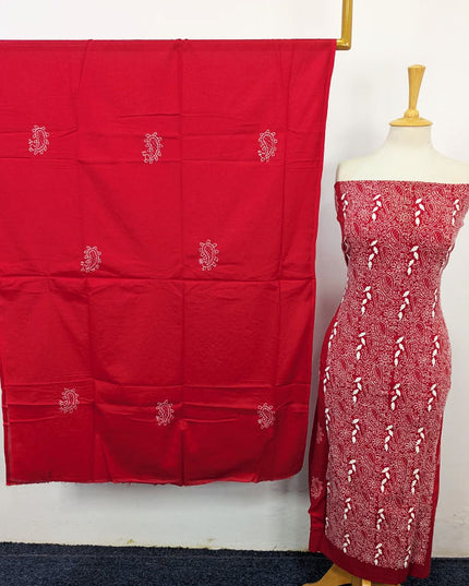 Handmade Full Jaal Shadow Work Lawn Shirt & Dupatta 3Pc Unstitched