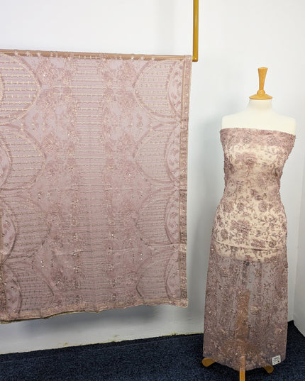 Fancy Organza with Zari + Stone Work shirt & Chiffon Dupatta