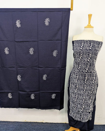 Handmade Full Jaal Shadow Work Lawn Shirt & Dupatta 3Pc Unstitched