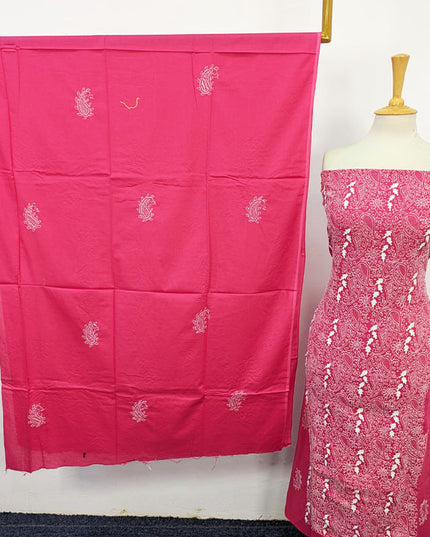 Handmade Full Jaal Shadow Work Lawn Shirt & Dupatta 3Pc Unstitched