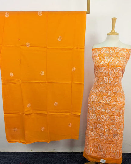 Lawn with Shadow + Chikankari Work Shirt & Chiffon Dupatta 3Pc Unstitched