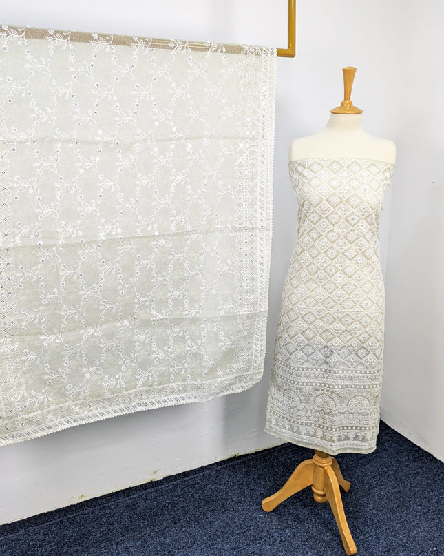 Embroidered Khaadi Net 3 piece