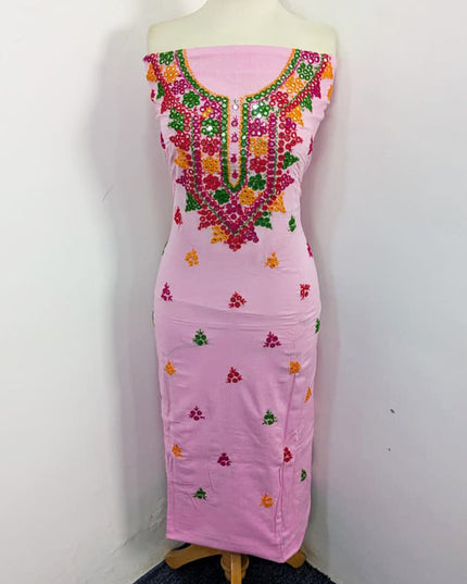 Fancy Handmade Balochi Tanka + Mirror Work Lawn 3Pc Unstitched