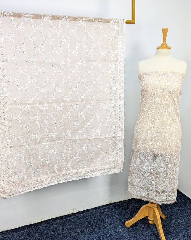 Embroidered Khaadi Net 3 piece