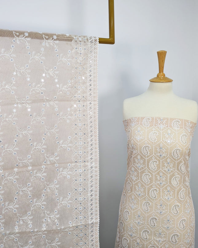 Embroidered Khaadi Net 3 piece