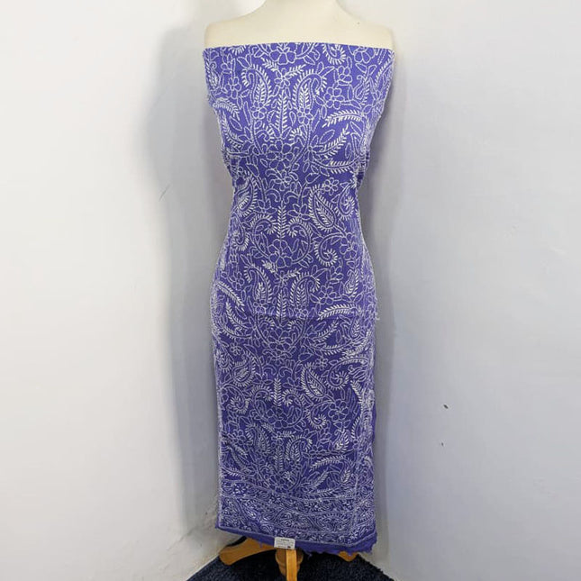 Handmade Full Jaal Shadow Work Lawn with Chiffon Dupatta 3Pc Unstitched
