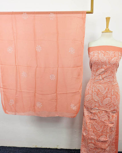 Handmade Full Jaal Shadow Work Lawn with Chiffon Dupatta 3Pc Unstitched