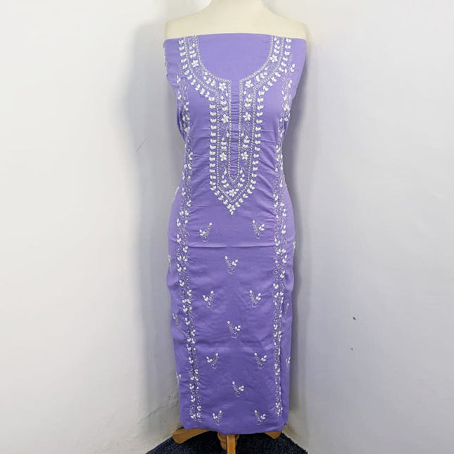 Handmade Aplic Work Lawn Shirt with Chiffon Dupatta 3Pc Unstitched