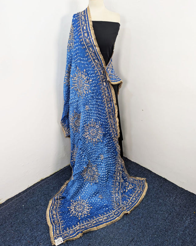 Fancy Silk with Handmade Chunnri & Gotta Work Dupatta
