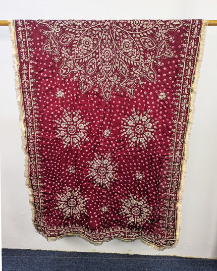 Fancy Silk with Handmade Chunnri & Gotta Work Dupatta