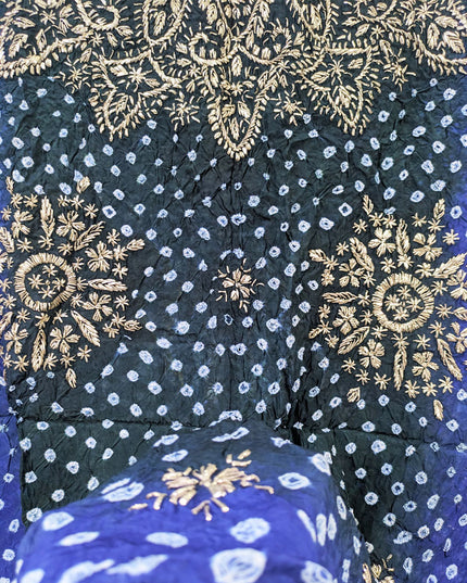 Handmade Chunnri & Gotta Work Silk Dupatta (Ready To Wear)