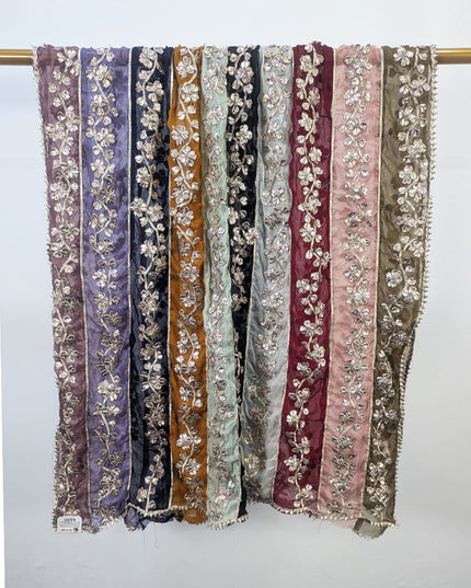Multi Shaded Chiffon with Handmade Gotta Work Dupatta (Best For Mehndi Events)