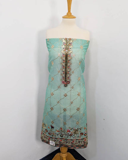 Embroidered Organza  With Paka Sitara  Work 3PC