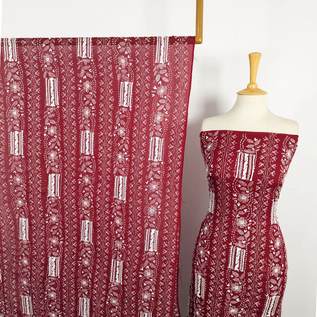 Chiffon with Multicolor Tarkashi + Kacha Tanka Work 2Pc Unstitched