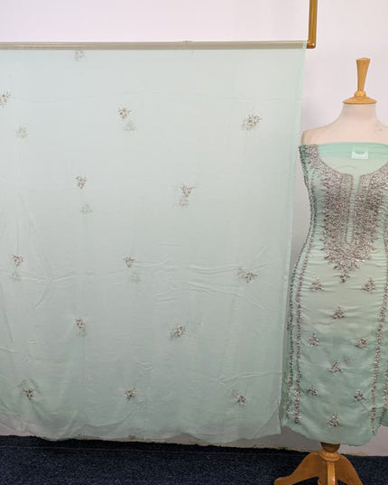 Crinkle Chiffon with Handmade Gala Style Gotta Work 2Pc Unstitched