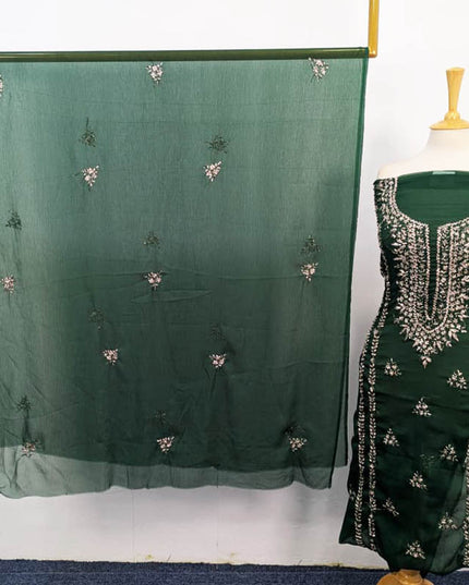 Crinkle Chiffon with Handmade Gala Style Gotta Work 2Pc Unstitched
