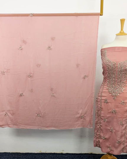 Crinkle Chiffon with Handmade Gala Style Gotta Work 2Pc Unstitched