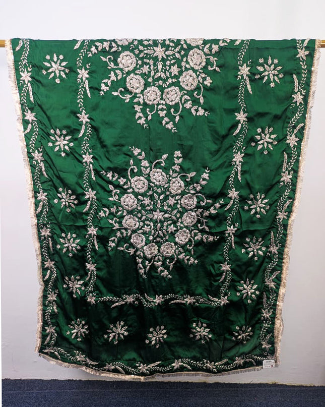 Exclusive Handmade LCD Gotta Work Silk Dupatta (Ready To Wear)
