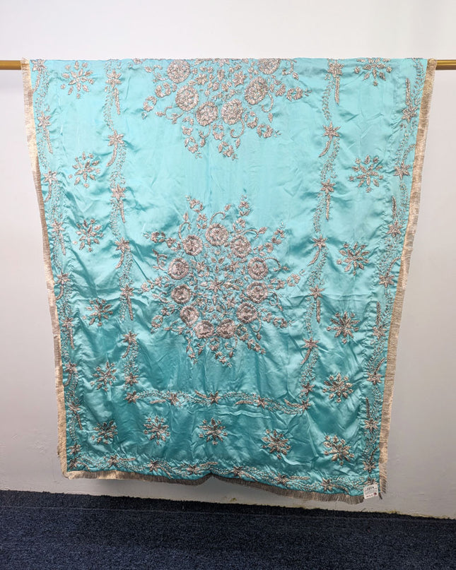 Exclusive Handmade LCD Gotta Work Silk Dupatta (Ready To Wear)