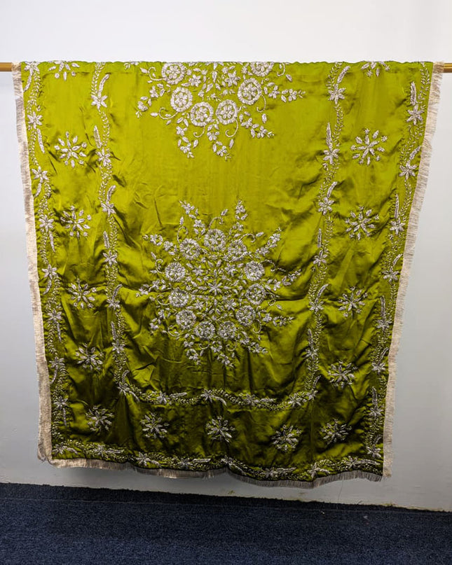 Exclusive Handmade LCD Gotta Work Silk Dupatta (Ready To Wear)