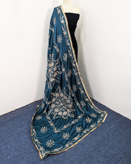Exclusive Handmade LCD Gotta Work Silk Dupatta (Ready To Wear)
