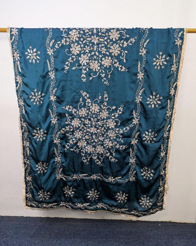Exclusive Handmade LCD Gotta Work Silk Dupatta (Ready To Wear)