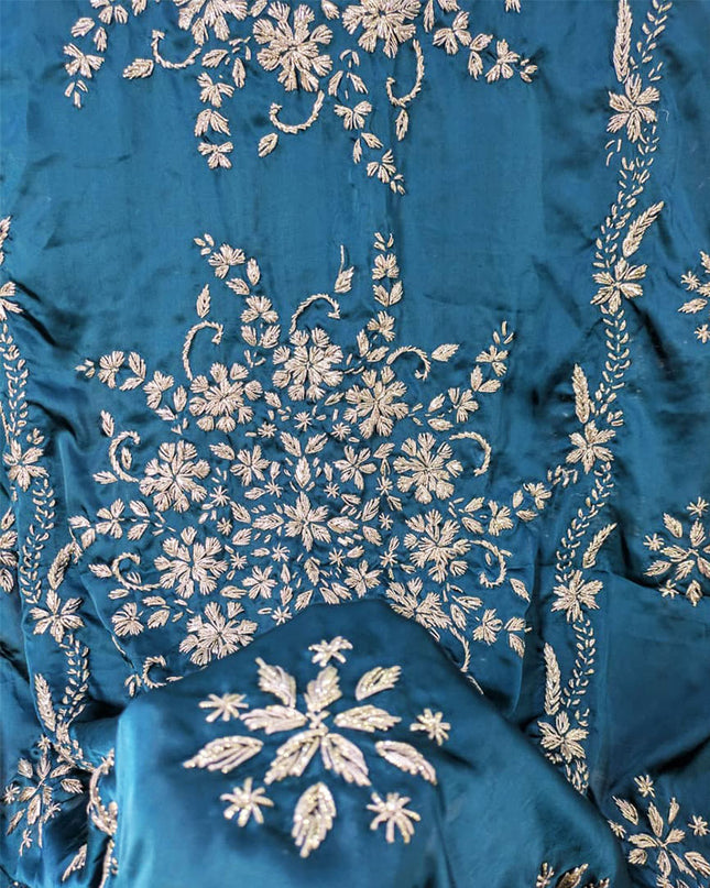Exclusive Handmade LCD Gotta Work Silk Dupatta (Ready To Wear)