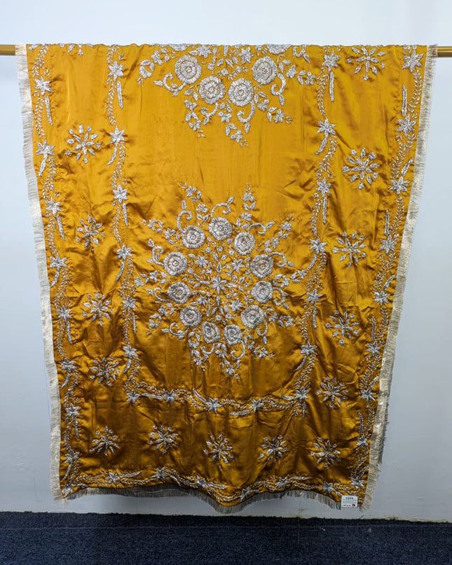 Exclusive Handmade LCD Gotta Work Silk Dupatta (Ready To Wear)